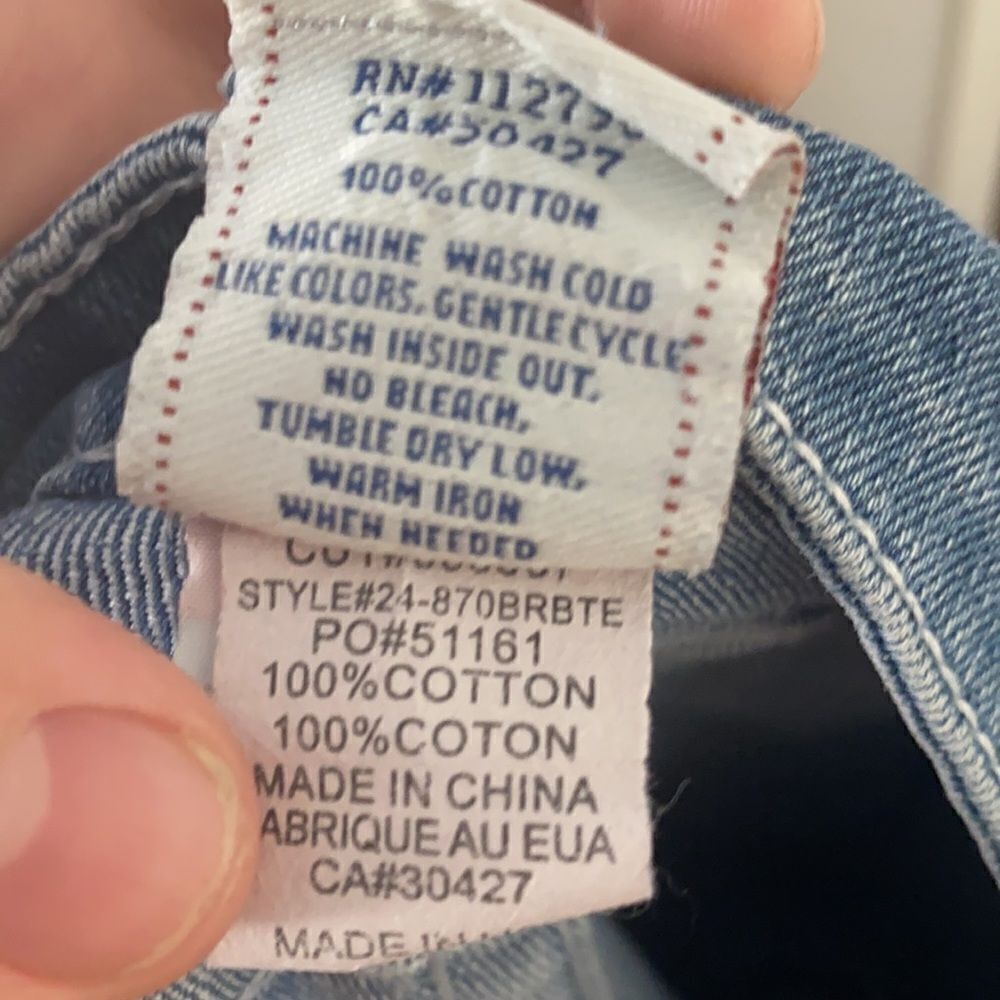 True Religion Joey Super T Blue Distressed Denim Jeans Casual Event Party - Picture 7 of 11